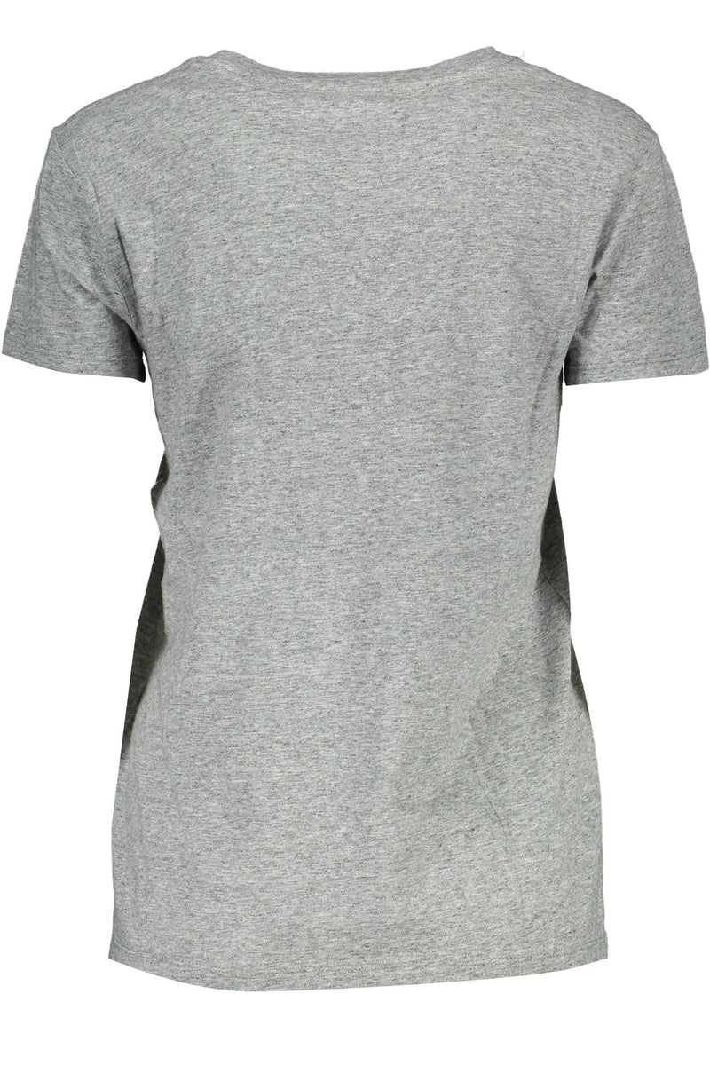 Gray Cotton Women T-Shirt Levi's