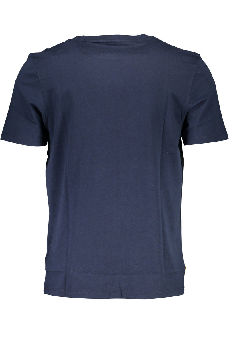 Blue Cotton Men T-Shirt Timberland