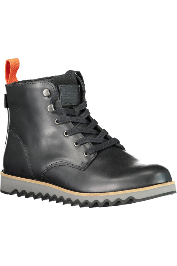 Black Leather Men Boot Levi's