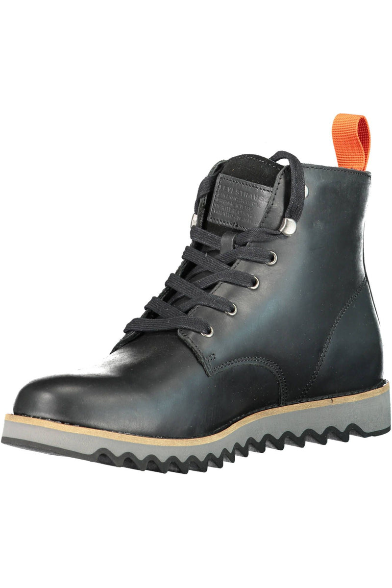 Black Leather Men Boot Levi's