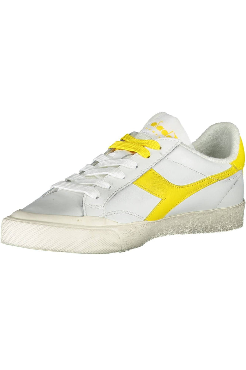 White Leather Women Sneaker Diadora