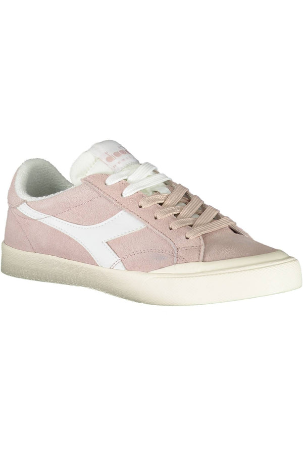 Pink Leather Women Sneaker Diadora