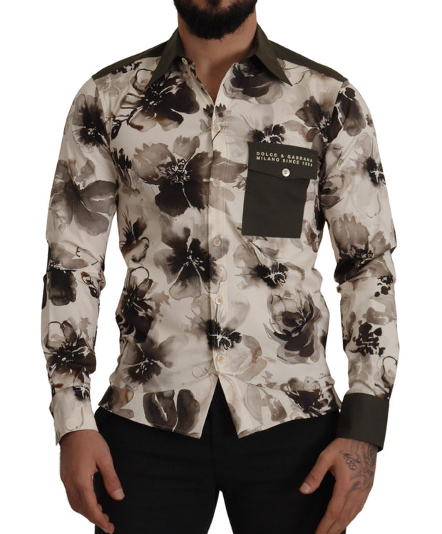 Floral Print Casual Cotton Shirt Dolce & Gabbana