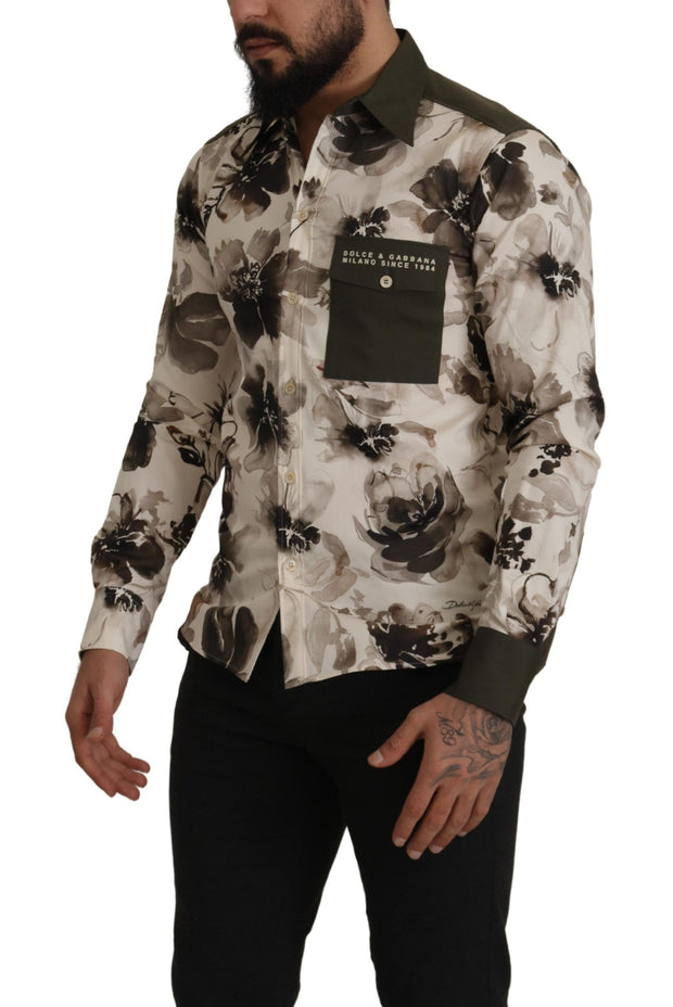 Floral Print Casual Cotton Shirt Dolce & Gabbana