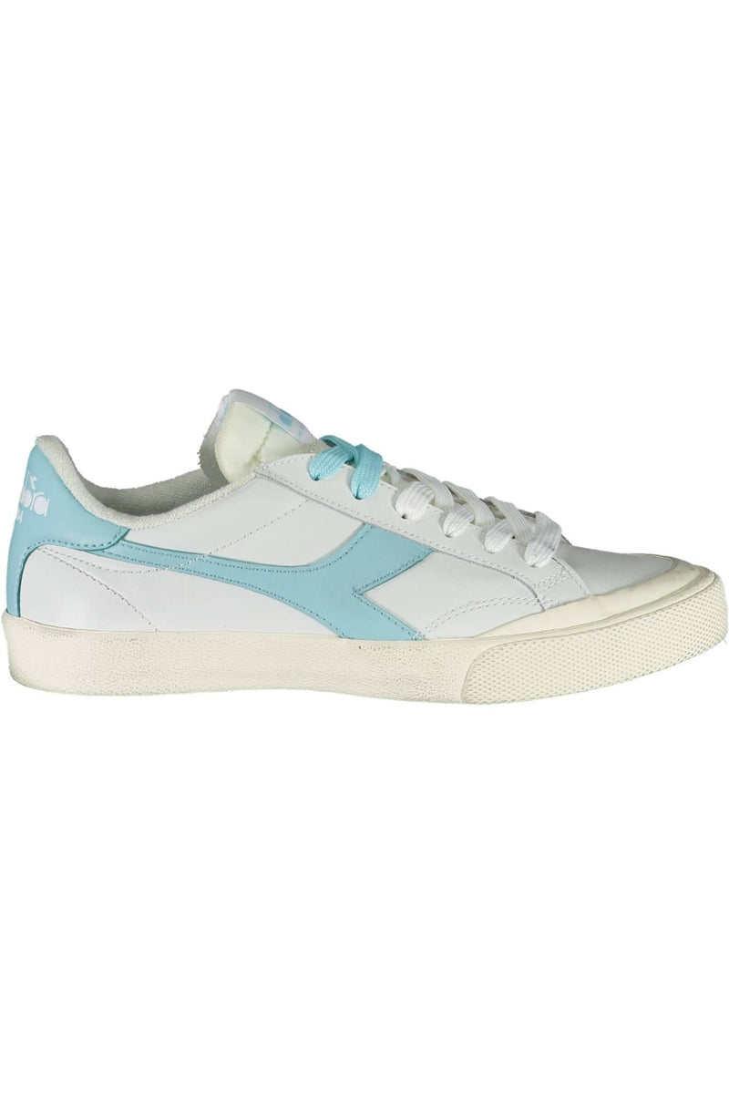 White Leather Women Sneaker Diadora