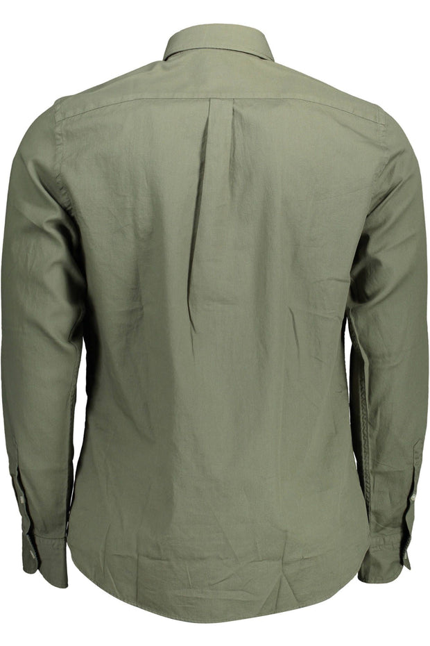 Green Cotton Men Shirt Harmont & Blaine