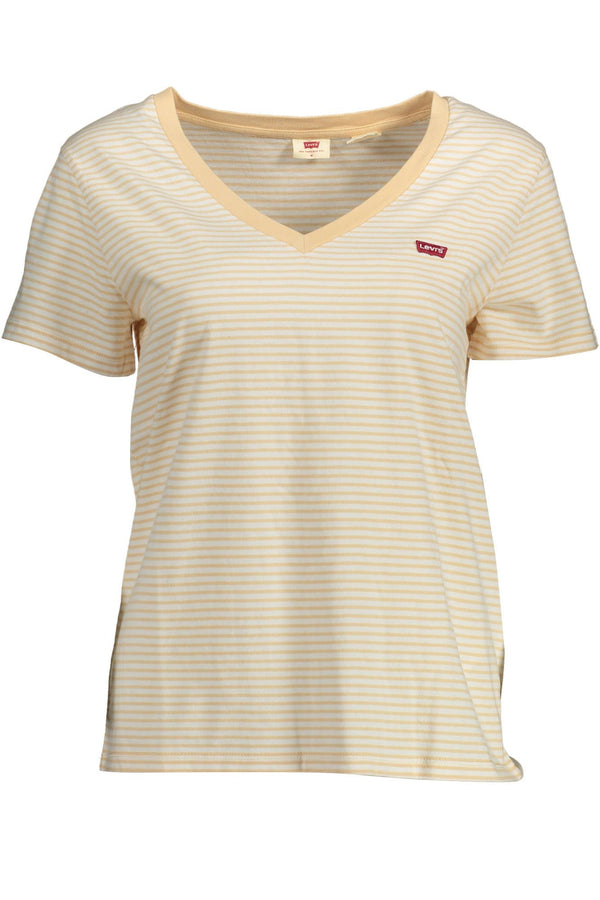 Beige Cotton Women T-Shirt Levi's