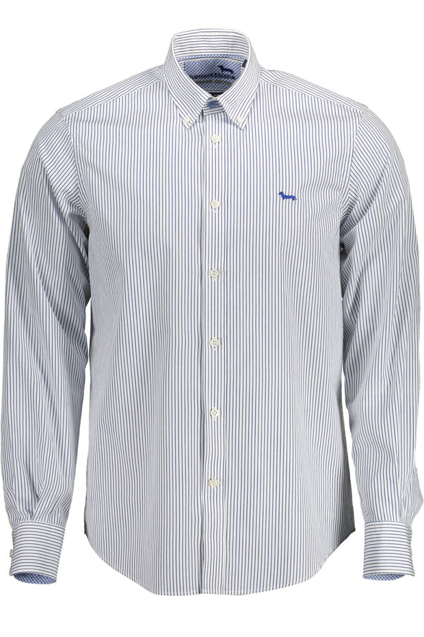 Blue Cotton Men Shirt Harmont & Blaine