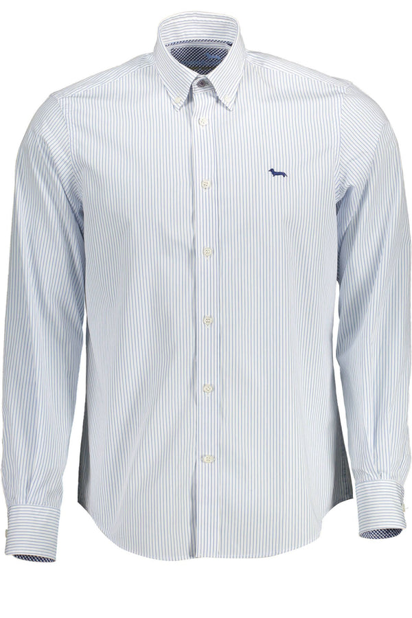 Light Blue Cotton Men Shirt Harmont & Blaine