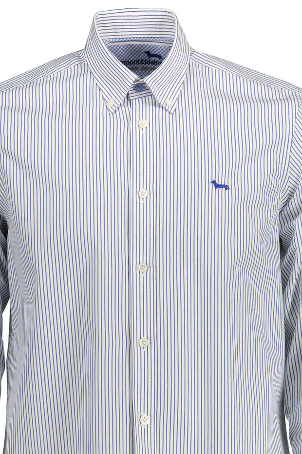 Blue Cotton Men Shirt Harmont & Blaine