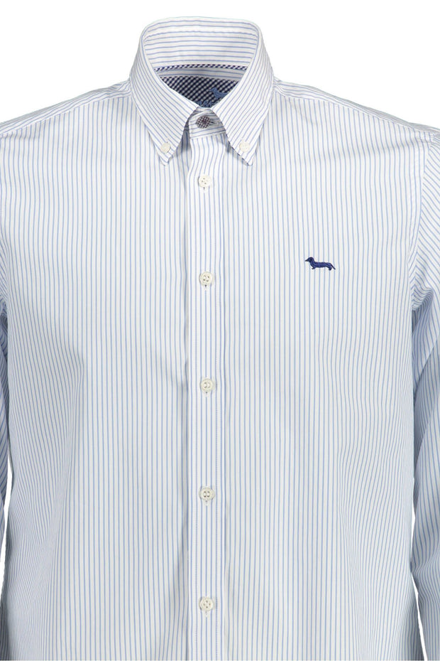 Light Blue Cotton Men Shirt Harmont & Blaine