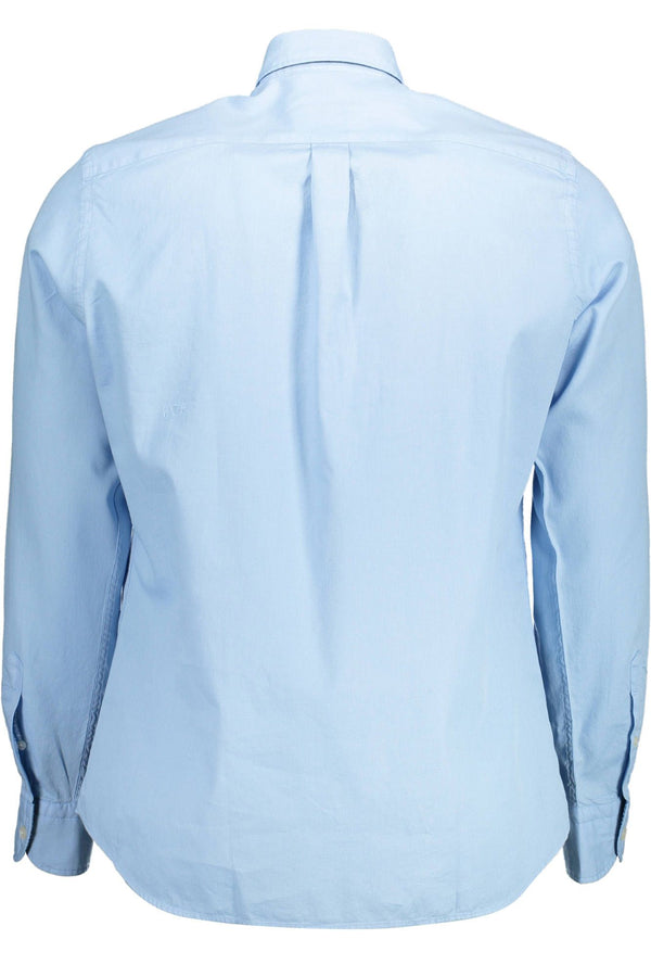 Light Blue Cotton Men Shirt Harmont & Blaine