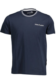 Blue Cotton Men T-Shirt Harmont & Blaine