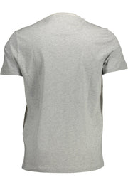 Gray Cotton Men T-Shirt Harmont & Blaine