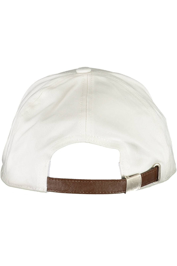 White Cotton Men Cap La Martina