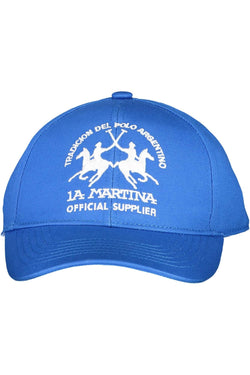 Blue Cotton Men Cap La Martina