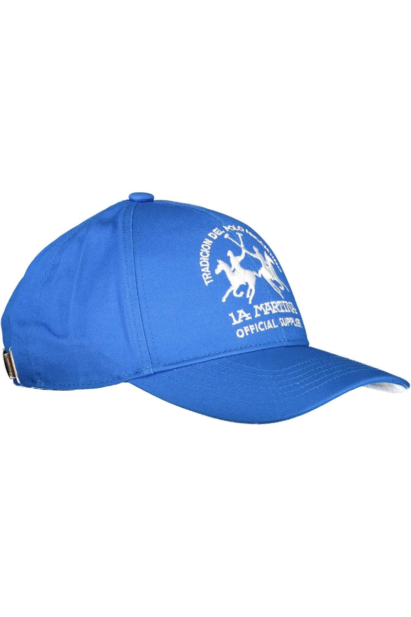 Blue Cotton Men Cap La Martina