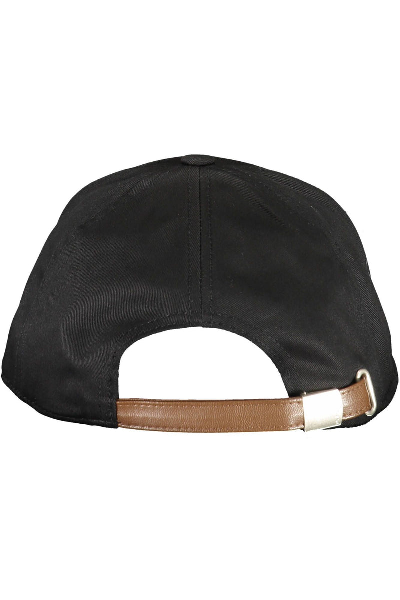 Black Cotton Men Cap La Martina