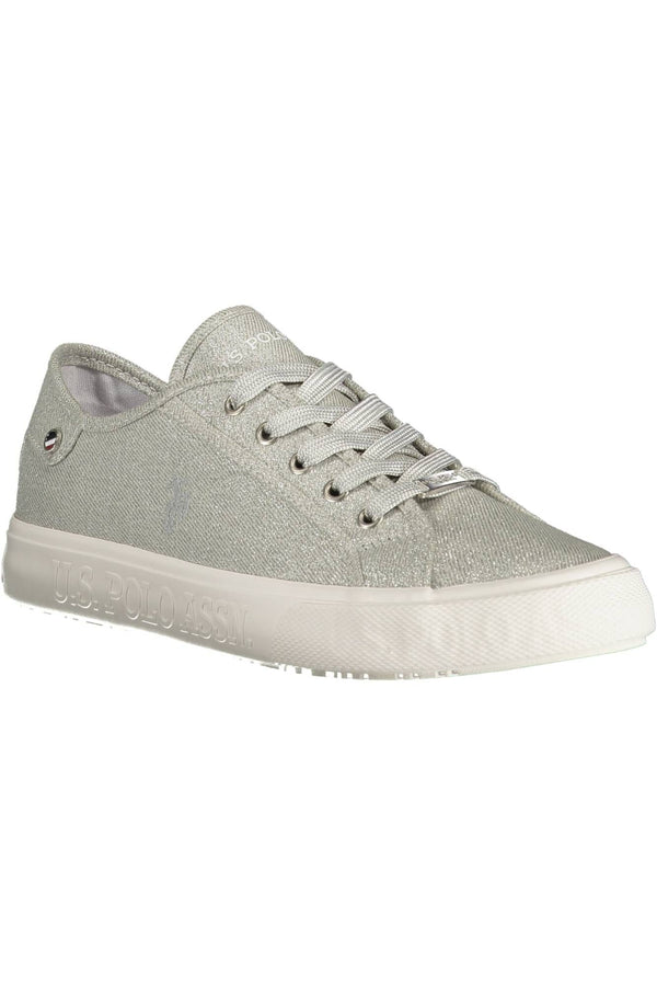 Silver Polyester Women Sneaker U.S. POLO ASSN.