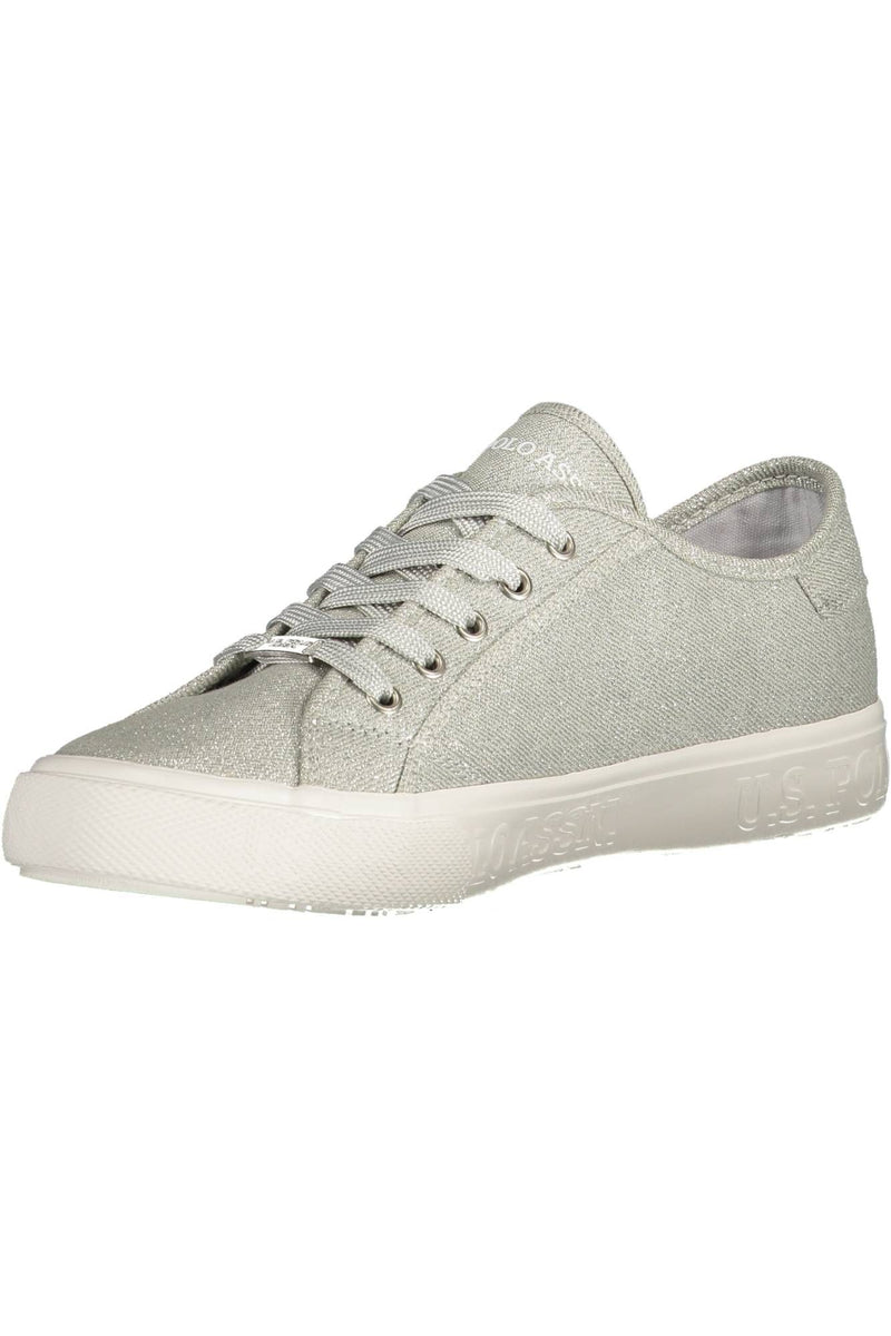 Silver Polyester Women Sneaker U.S. POLO ASSN.