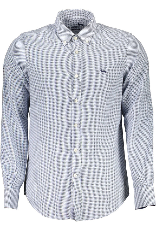 Light Blue Cotton Men Shirt Harmont & Blaine