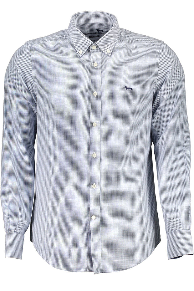 Light Blue Cotton Men Shirt Harmont & Blaine