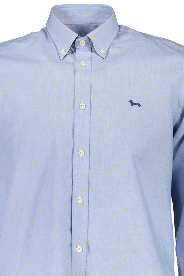 Light Blue Cotton Men Shirt Harmont & Blaine