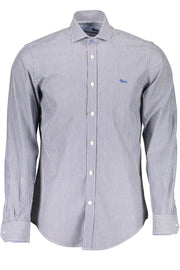 Blue Cotton Men Shirt Harmont & Blaine