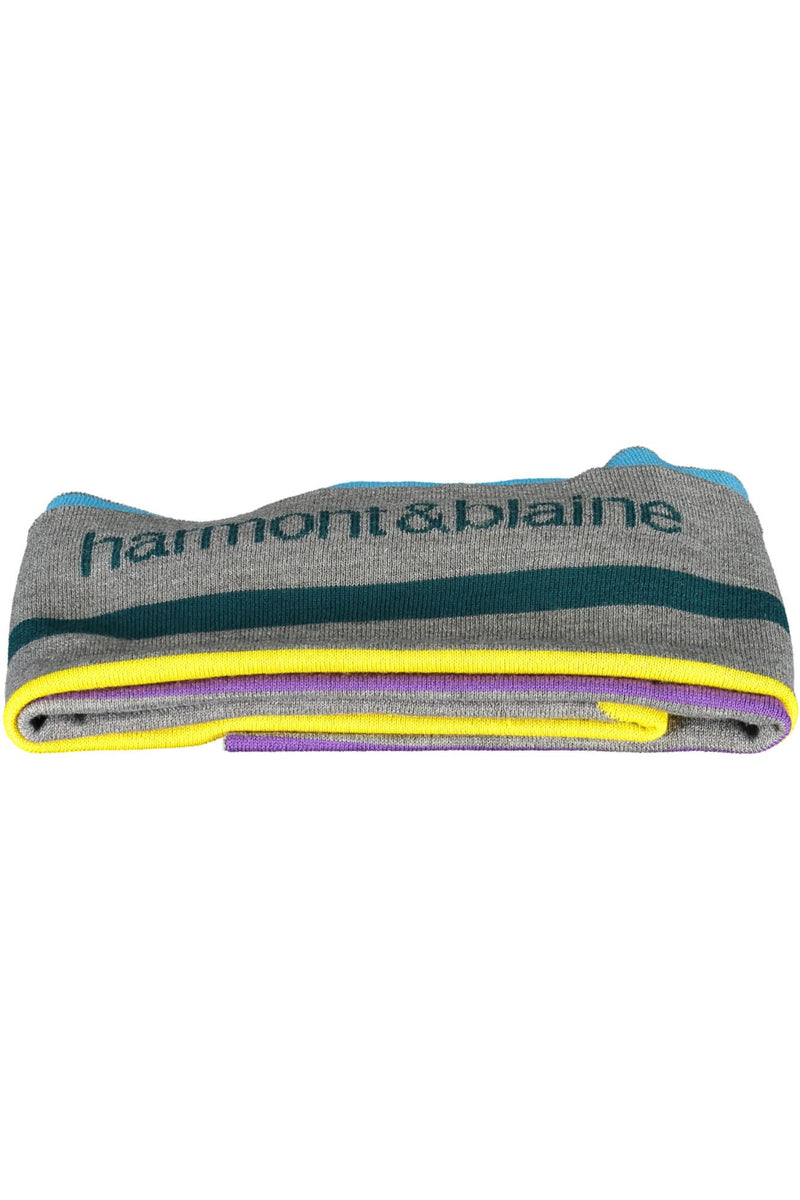 Gray Wool Men Scarf Harmont & Blaine