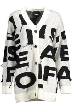 White Polyamide Women Sweater Desigual