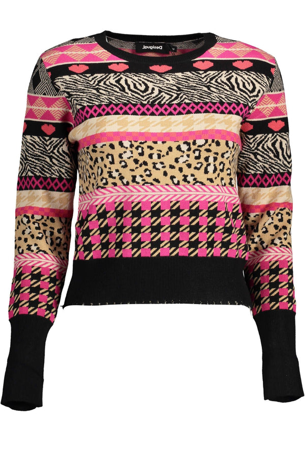 Black Viscose Women Sweater Desigual