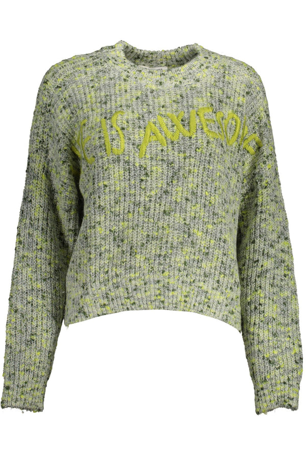 Green Acrylic Women Sweater Desigual