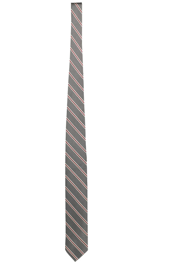 Gray Silk Men Tie Gant