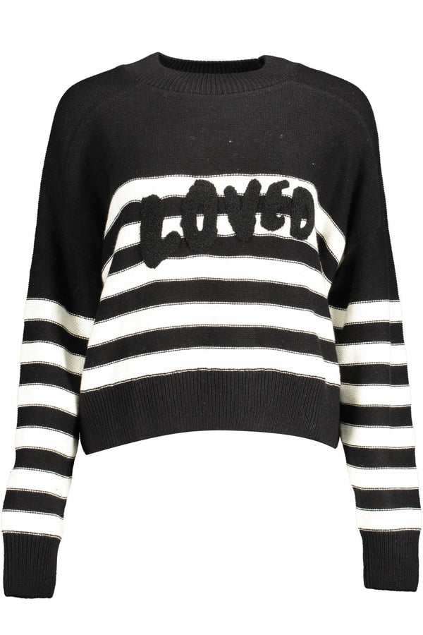 Black Cotton Women Sweater Desigual