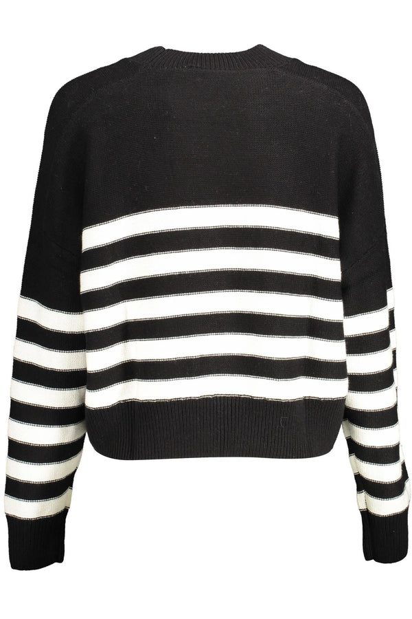 Black Cotton Women Sweater Desigual