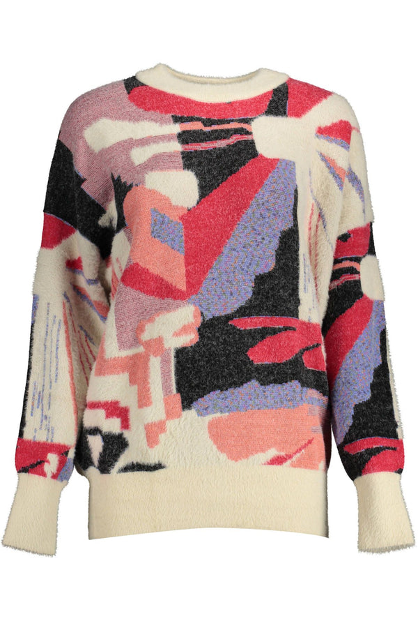 White Viscose Women Sweater Desigual