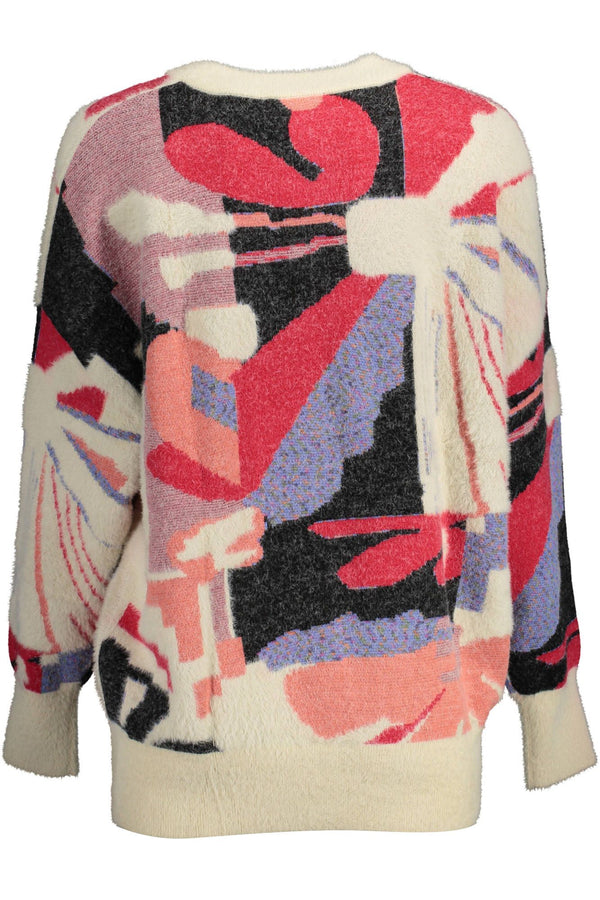 White Viscose Women Sweater Desigual