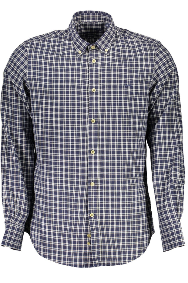 Blue Cotton Men Shirt Harmont & Blaine