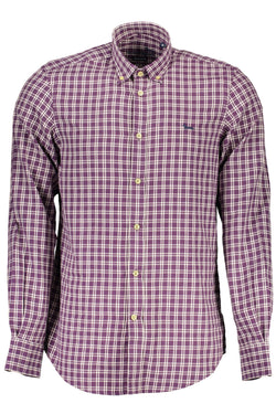 Purple Cotton Men Shirt Harmont & Blaine