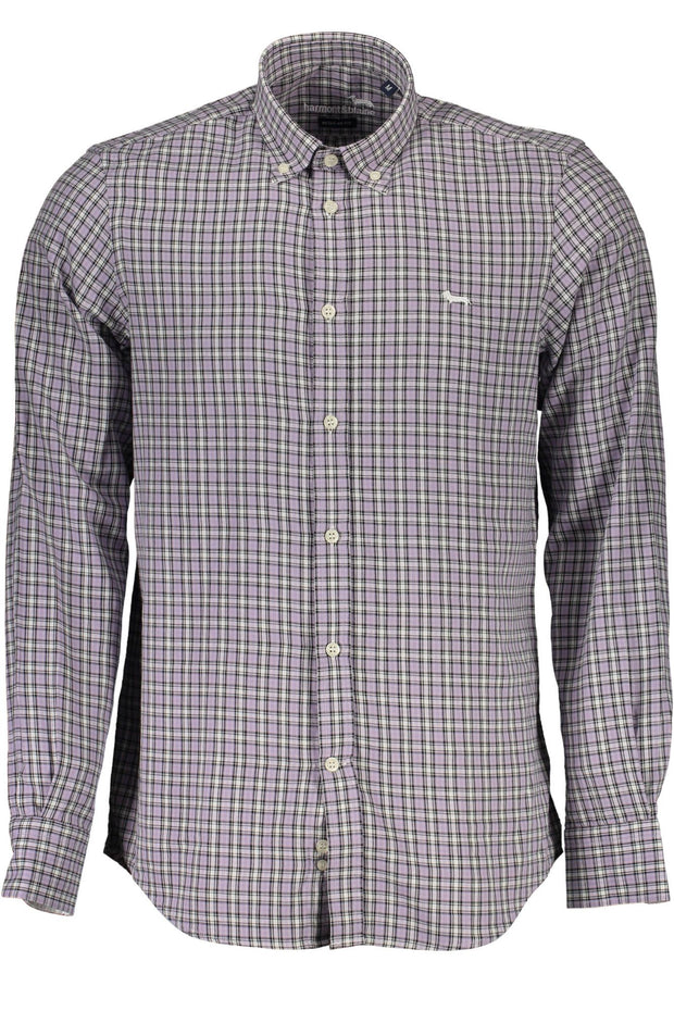 Purple Cotton Men Shirt Harmont & Blaine