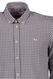 Purple Cotton Men Shirt Harmont & Blaine