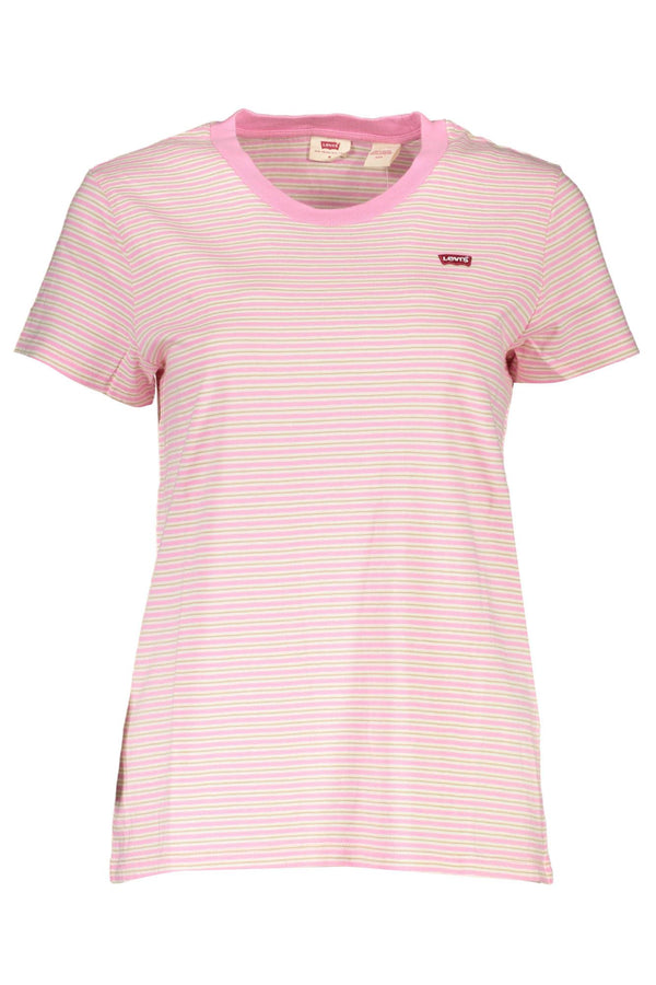 Pink Cotton Women T-Shirt Levi's