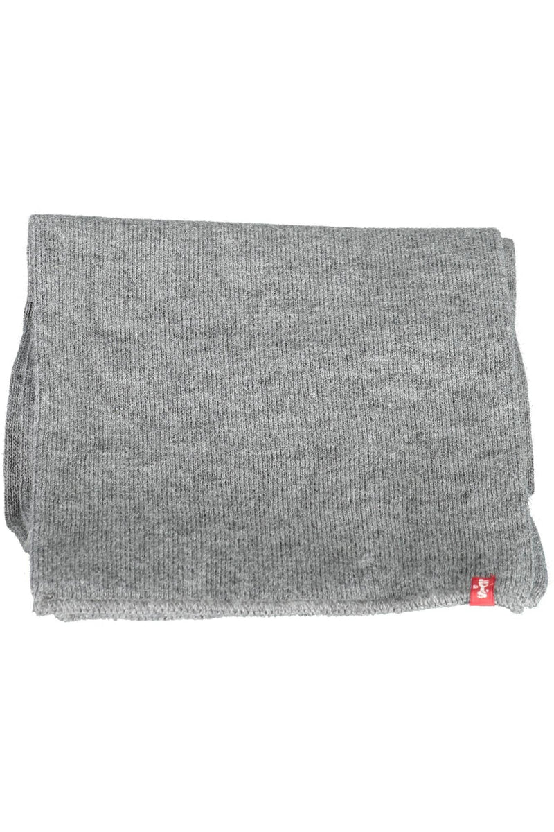 Gray Acrylic Men Scarf Levi's