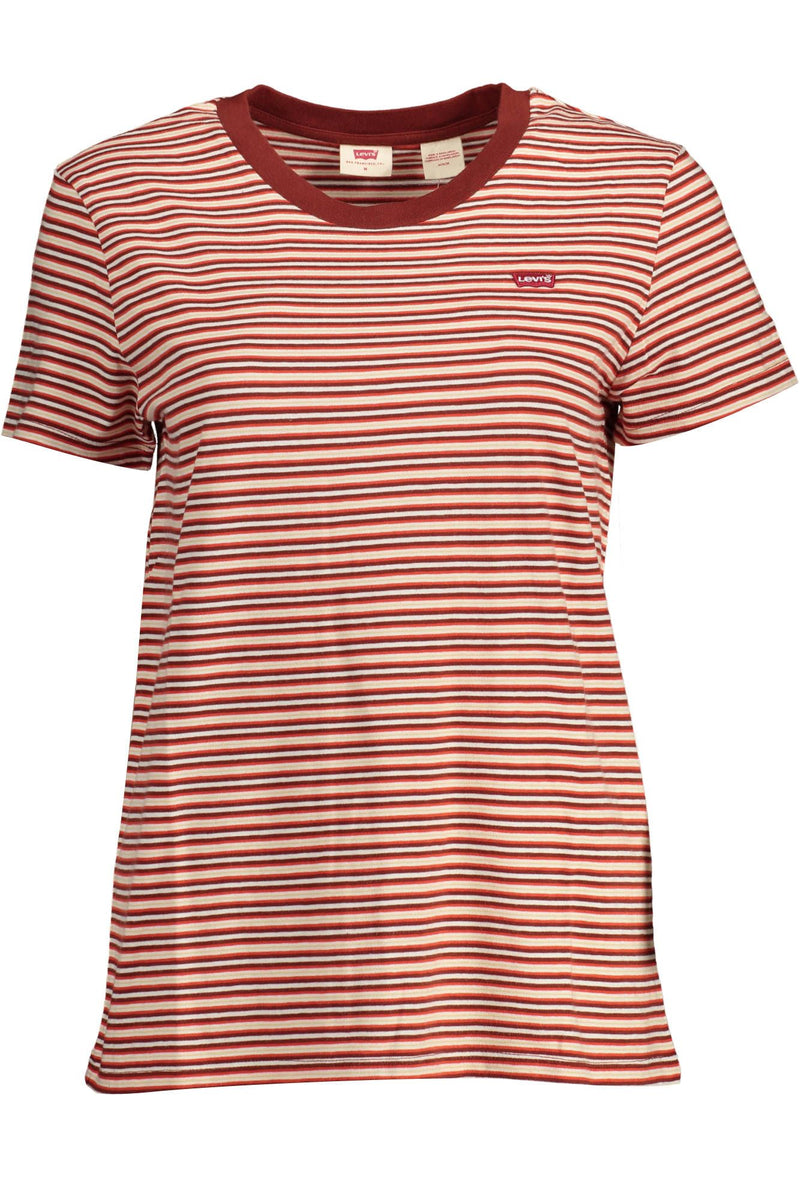 Red Cotton Women T-Shirt Levi's