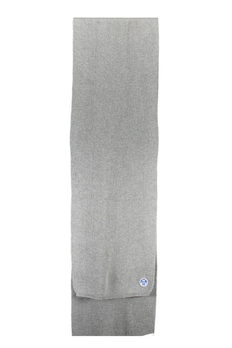 Gray Cotton Men Scarf North Sails