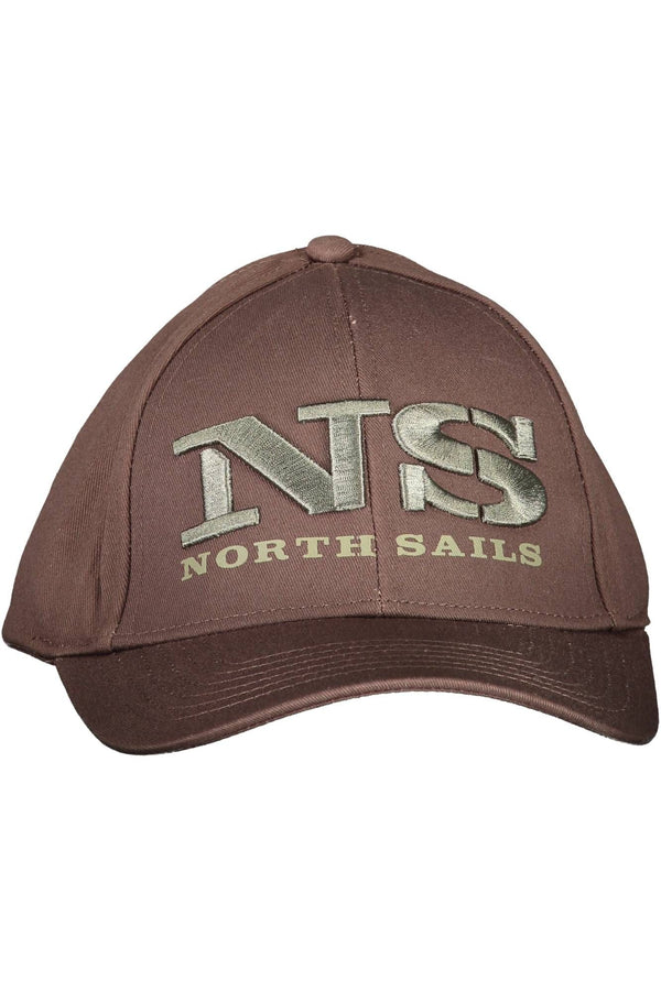 Brown Cotton Men Cap North Sails