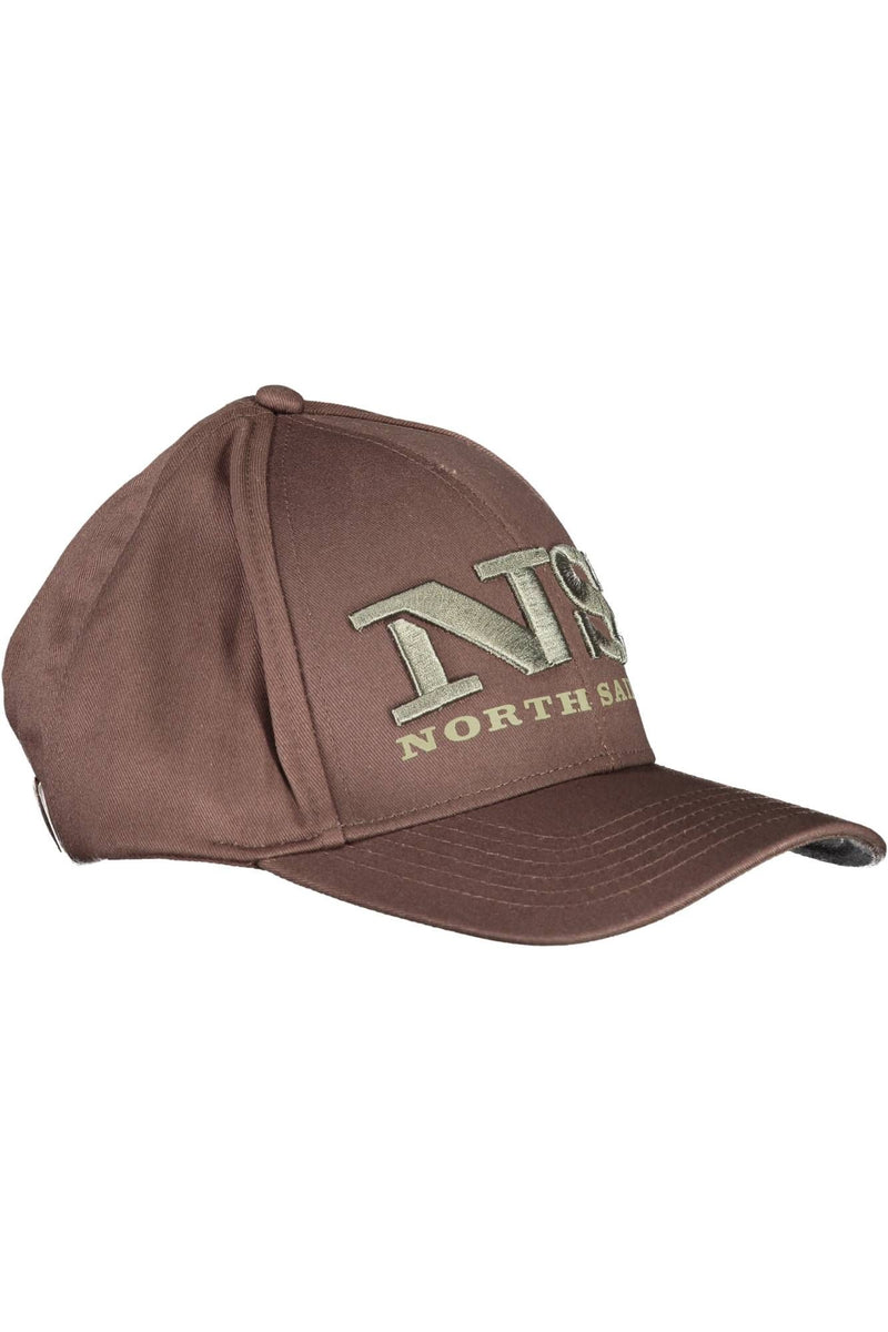 Brown Cotton Men Cap North Sails