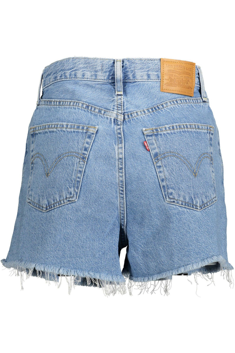 Light Blue Cotton Women Shorts Levi's