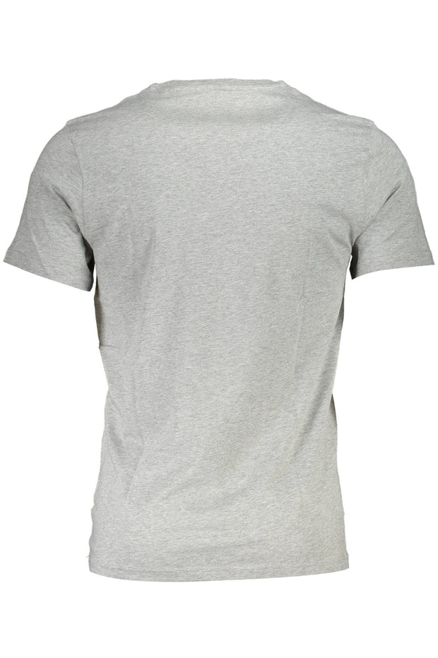 Gray Cotton Men T-Shirt Harmont & Blaine