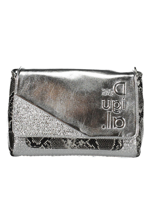 Silver Polyethylene Women Handbag Desigual